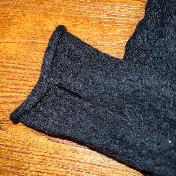 Wild Fable Black Long Sleeve Mock Neck Crop Top w Thumb Holes Size S - Picture 8 of 14